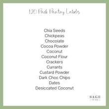 Load image into Gallery viewer, 120 Pack Of Pantry Sticker Labels (7855370010880)