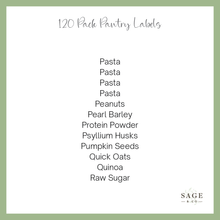 Load image into Gallery viewer, 120 Pack Of Pantry Sticker Labels (7855370010880)