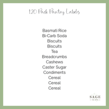 Load image into Gallery viewer, 120 Pack Of Pantry Sticker Labels (7855370010880)