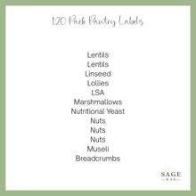 Load image into Gallery viewer, 120 Pack Of Pantry Sticker Labels (7855370010880)