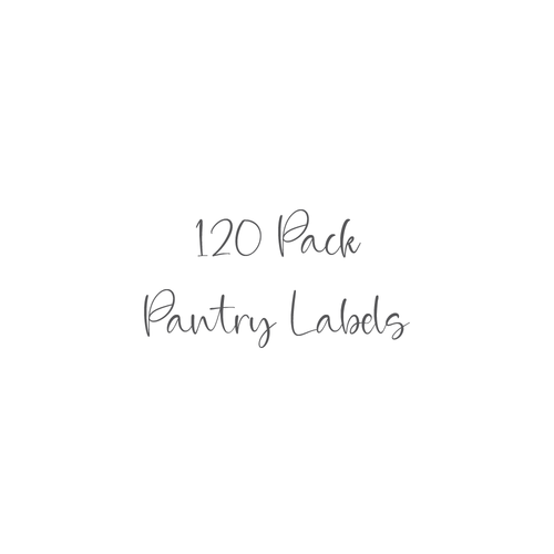 120 Pack Of Pantry Sticker Labels (7855370010880)