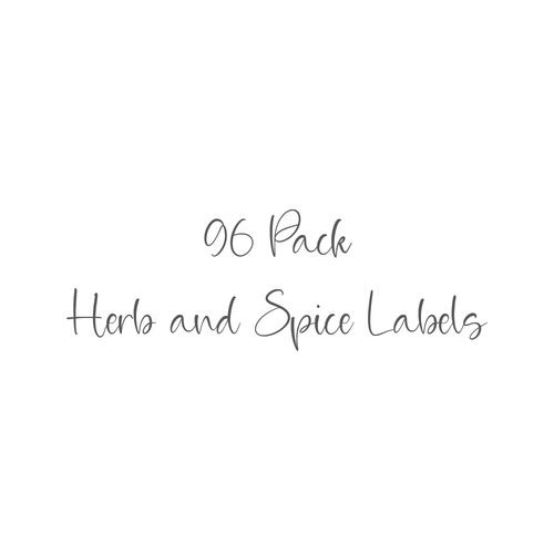 96 Pack Of Herbs and Spices Sticker Labels (7848046002432)