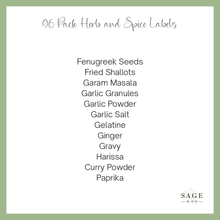Load image into Gallery viewer, 96 Pack Of Herbs and Spices Sticker Labels (7848046002432)