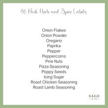 Load image into Gallery viewer, 96 Pack Of Herbs and Spices Sticker Labels (7848046002432)