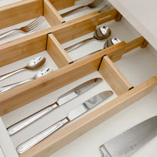 Load image into Gallery viewer, Bamboo Drawer Dividers with inserts (8 Piece Set) (7835836678400)