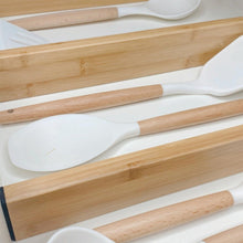 Load image into Gallery viewer, Bamboo Drawer Dividers with inserts (8 Piece Set) (7835836678400)