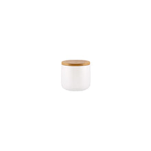 Load image into Gallery viewer, White Ceramic Container with Bamboo Lid - 260ml (7744505020672)