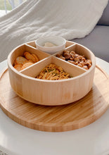 Load image into Gallery viewer, Bamboo Turntable Round - 4 Section (7836166226176)