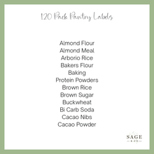 Load image into Gallery viewer, 120 Pack Of Pantry Sticker Labels (7855370010880)
