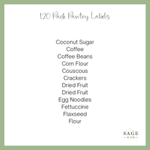 Load image into Gallery viewer, 120 Pack Of Pantry Sticker Labels (7855370010880)
