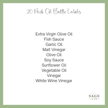 Load image into Gallery viewer, 20 Pack Of Oil Bottle Sticker Labels (7855381938432)
