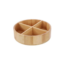 Load image into Gallery viewer, Bamboo Turntable Round - 4 Section (7836166226176)
